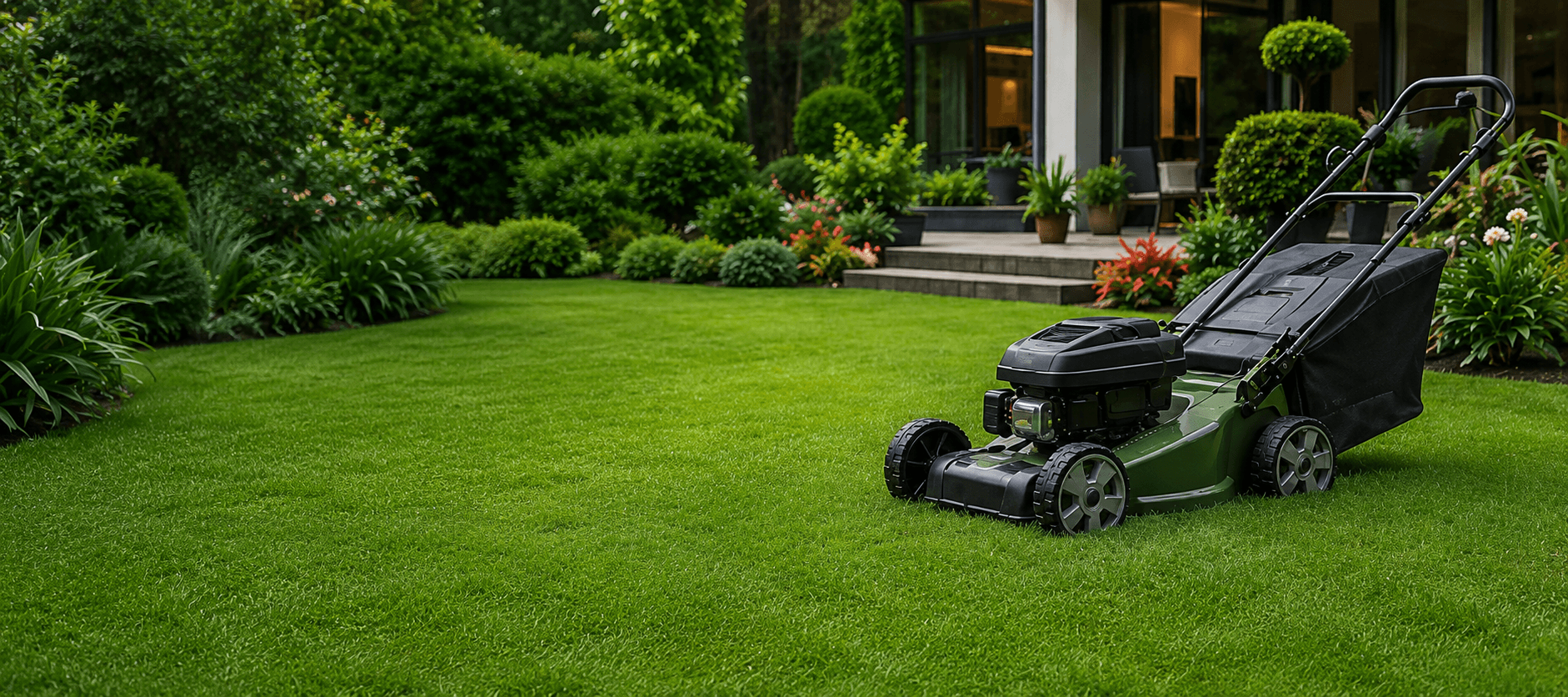 Beautiful maintained garden
